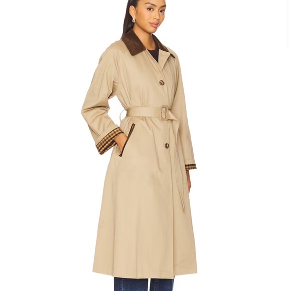 Beatriz Trench Coat in Khaki HEARTLOOM - Picture 3 of 5